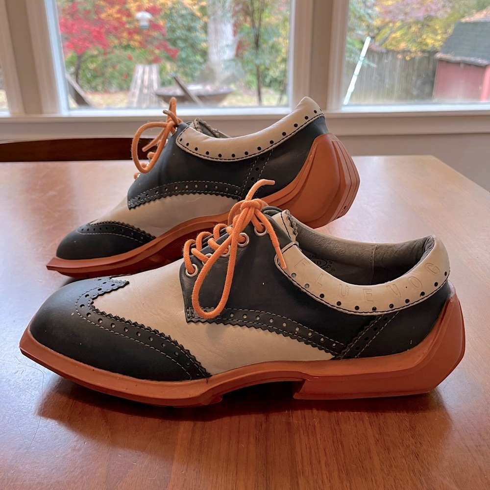 John Fluevog Charles “Contrast Leather” Wingtip size 10